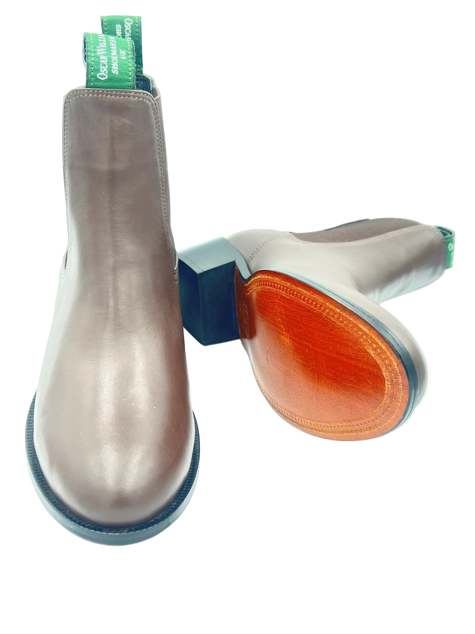 Women's leather Chelsea boots by Oscar William at Euston Shoemakers