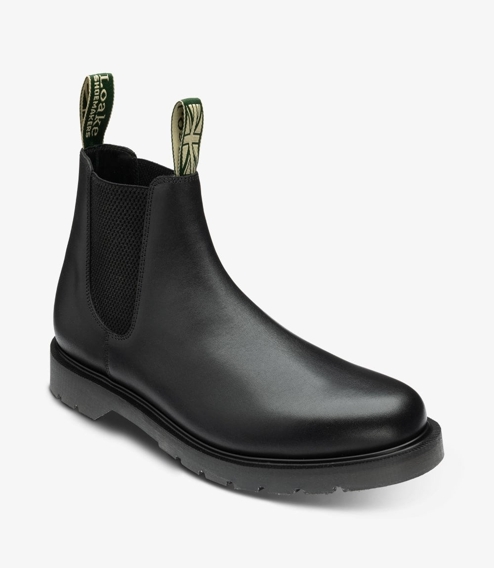Loake McCauley Black Chelsea Boots | Handmade in England
