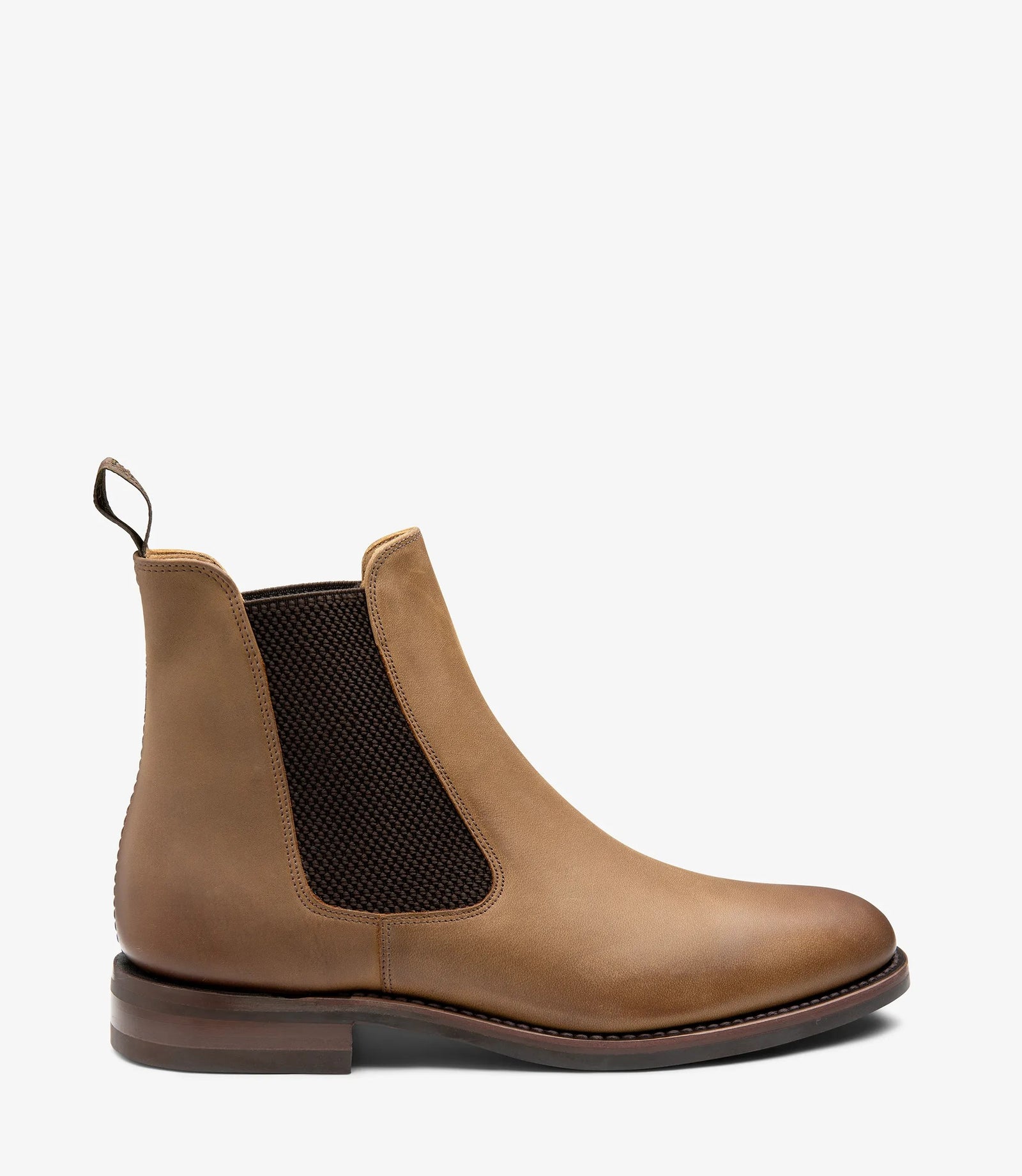 Loake Hickstead Brown Nubuck Chelsea Boots | Goodyear Welted