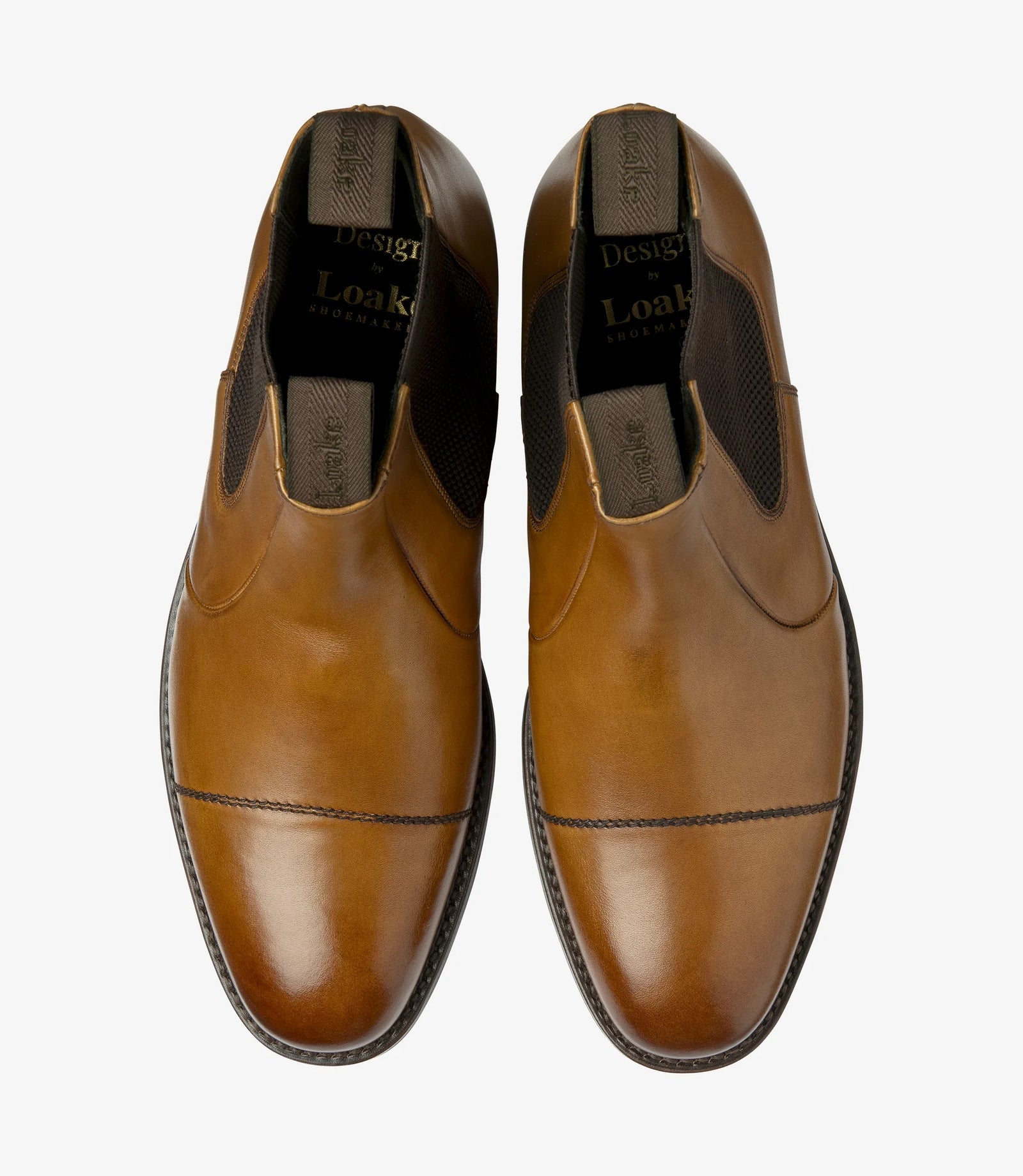 Loake Newbury Tan Chelsea Boots | Goodyear Welted Leather