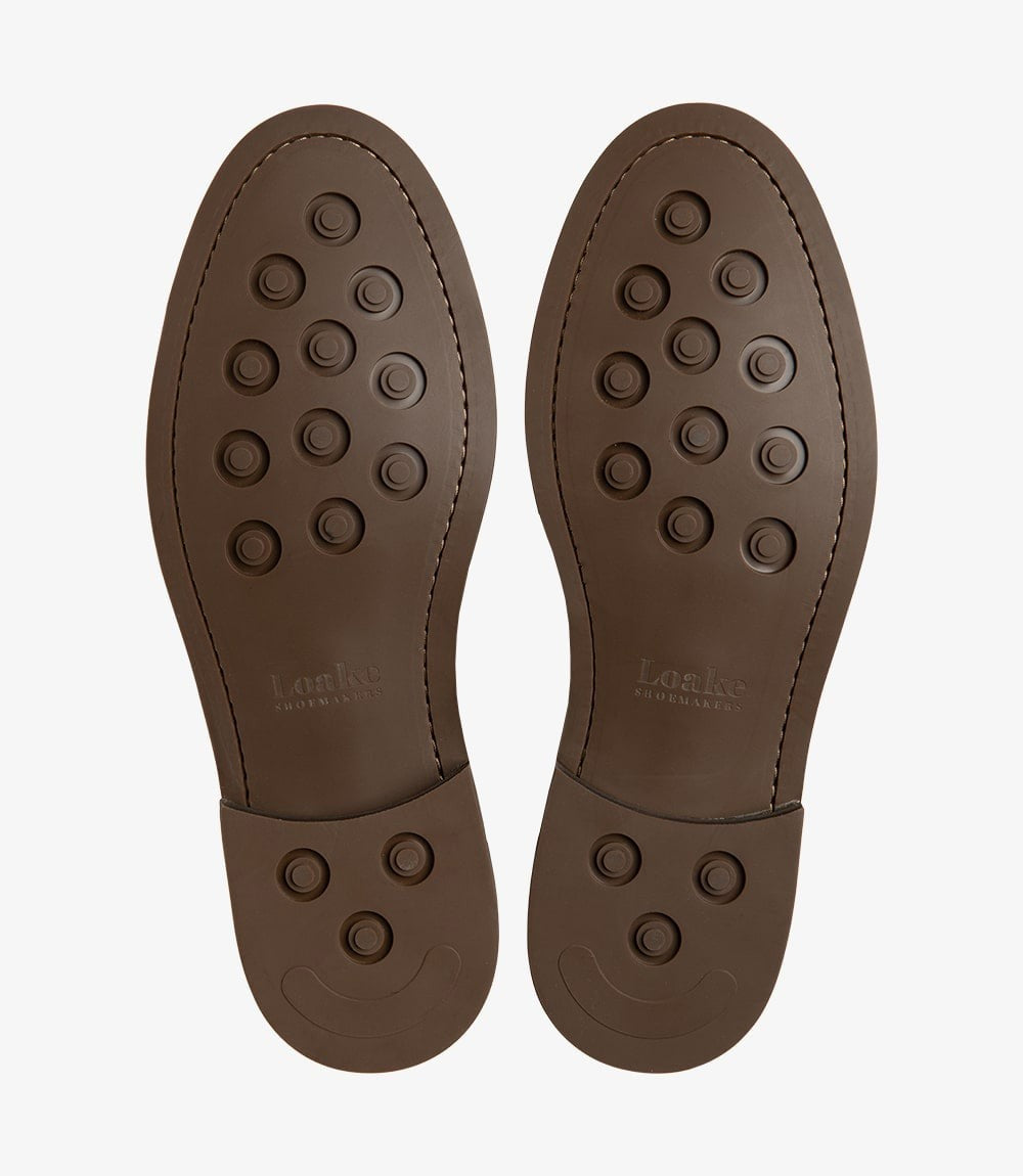 Loake Gilbert Brown Nubuck Chukka Boots Sole Detail