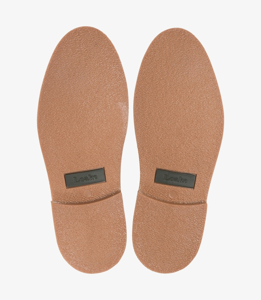Loake Sahara Tan Suede Chukka Boots Sole Detail