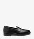 Loake Hornbeam Black Calf Leather Penny Loafers Side View