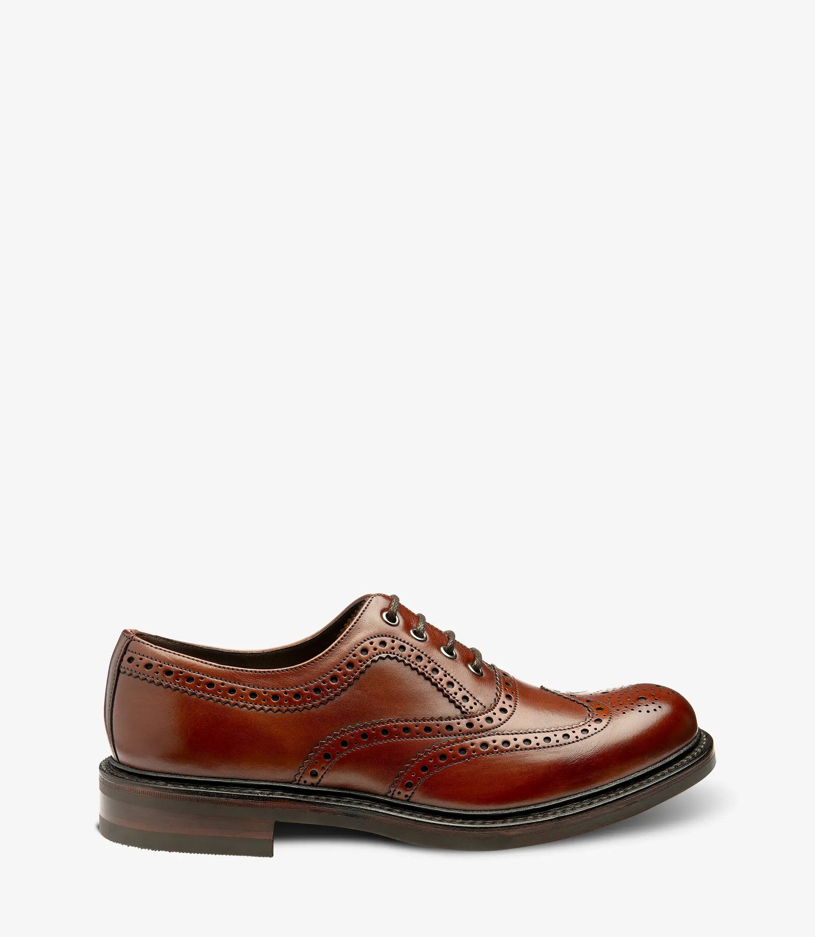 Loake Edward Seared Mahogany Brogue Shoes | Men's Leather Shoes