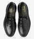 Loake Carmichael Black Pull-Up Leather Penny Loafers Top View