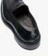 Loake Carmichael Black Pull-Up Leather Penny Loafers Back View