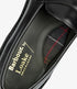 Loake Carmichael Black Pull-Up Leather Penny Loafers 