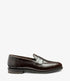 Loake Imperial Dark Brown Leather Penny Loafers Side View