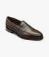 Loake Imperial Dark Brown Grain Leather Penny Loafers