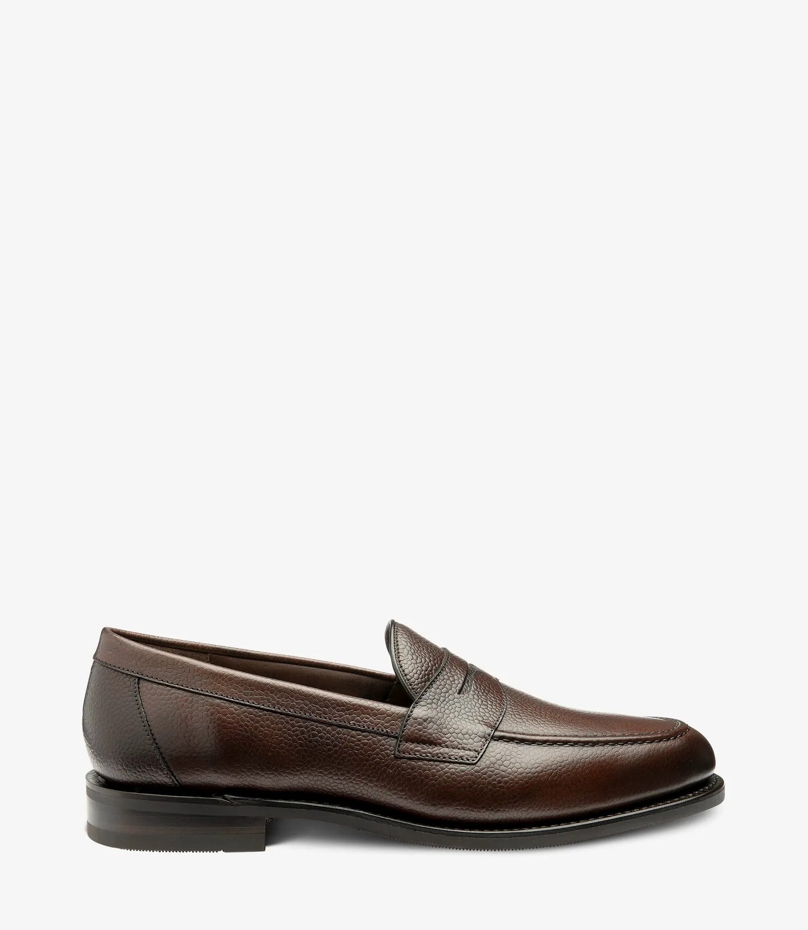 Loake Imperial Dark Brown Grain Leather Penny Loafers
