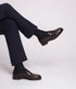 Loake Imperial Dark Brown Grain Leather Penny Loafers