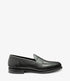 Loake Imperial Black Grain Leather Penny Loafers Front View