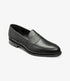 Loake Imperial Black Grain Leather Penny Loafers Side View