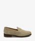 Loake Imperial Sand Suede Penny Loafers Side View