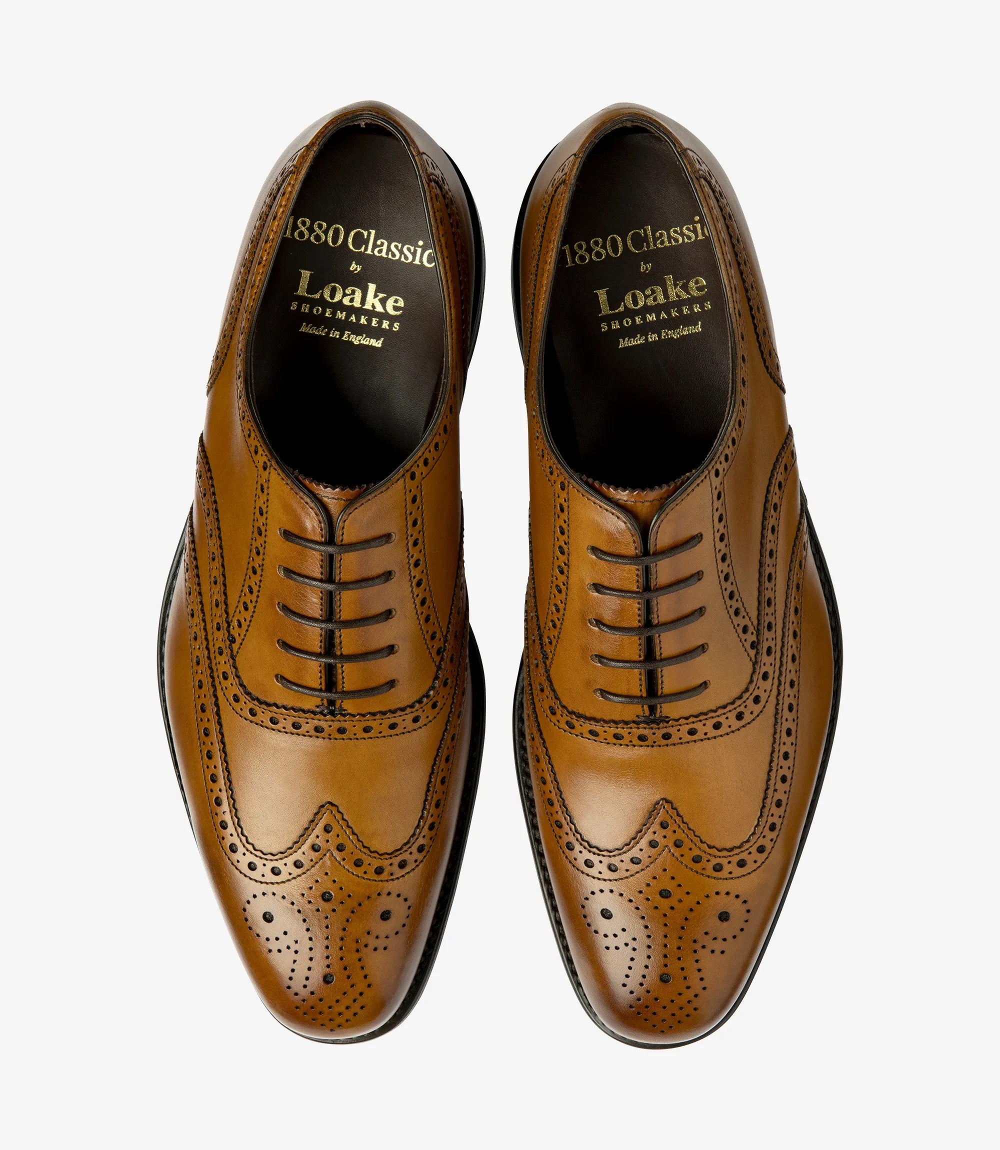 Loake Buckingham Tan Full Brogue Shoes | Men's Leather Shoes