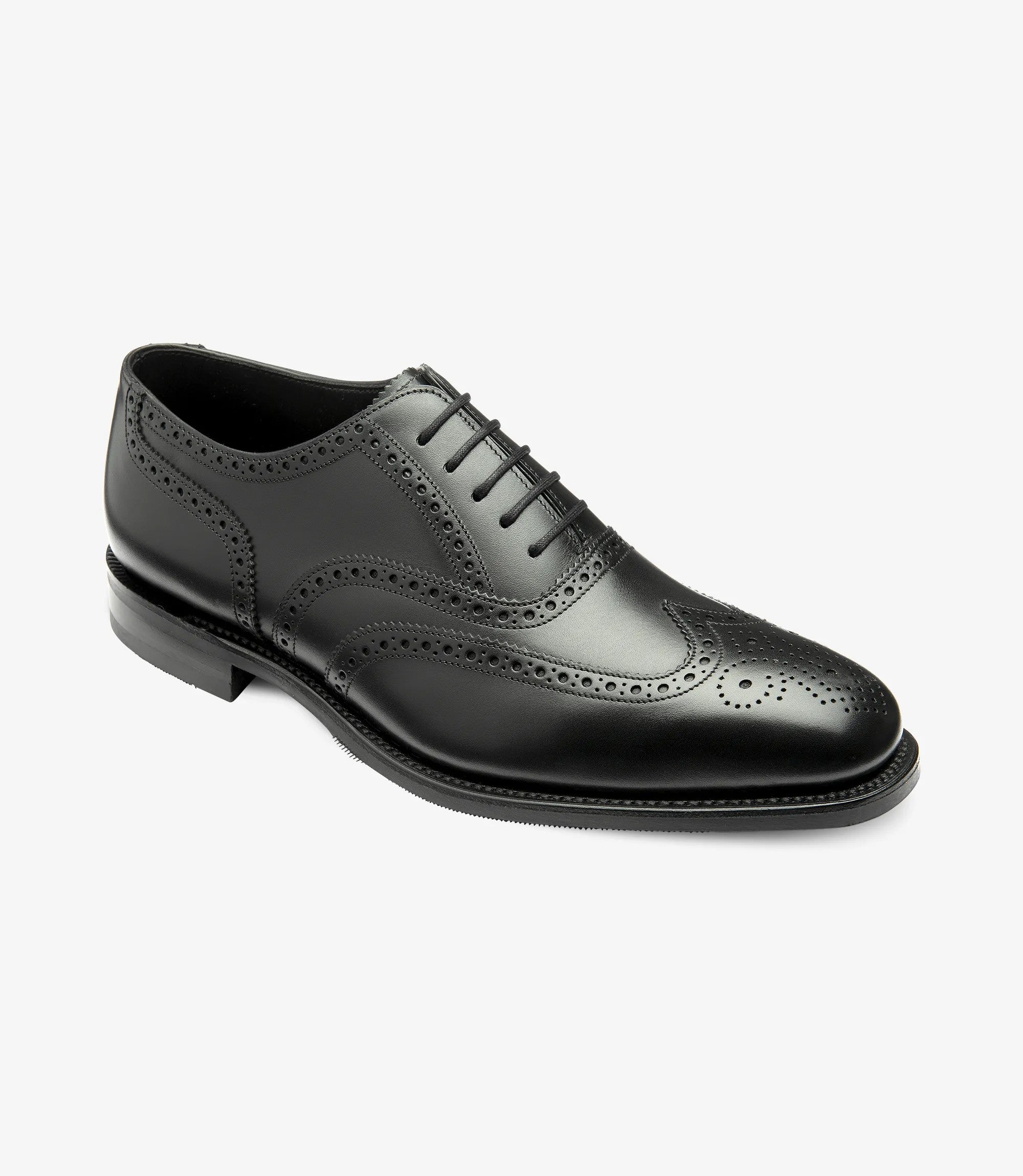 Loake Buckingham Black Full Brogue Shoes | Men's Leather Shoes