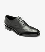 Loake Buckingham Black Full Brogue Shoes | Men's Leather Shoes