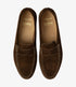 Loake Jefferson Brown Suede Penny Loafers Top View