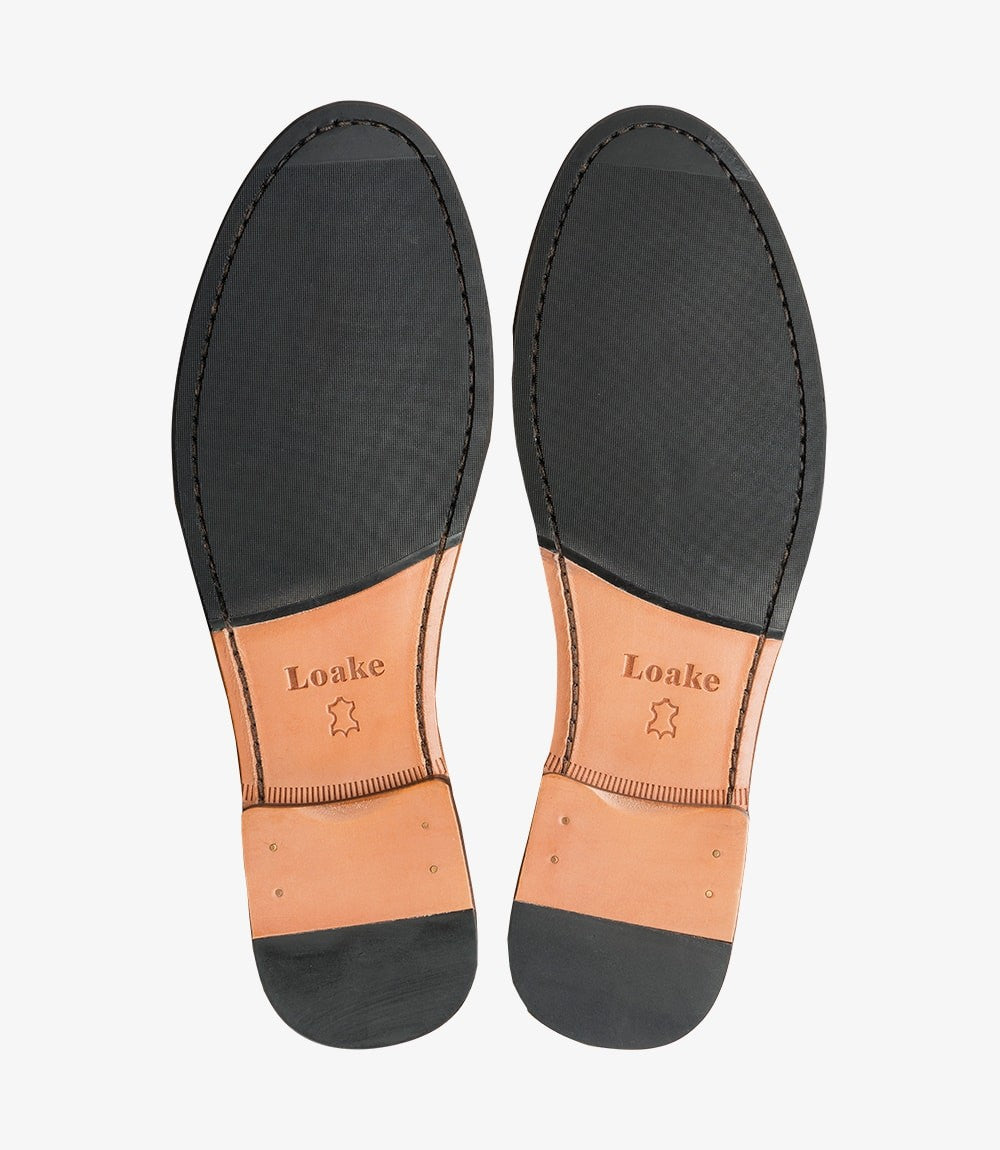 Loake Nicholson Polo Suede Loafers | Men's Luxury Suede Loafers Sole View