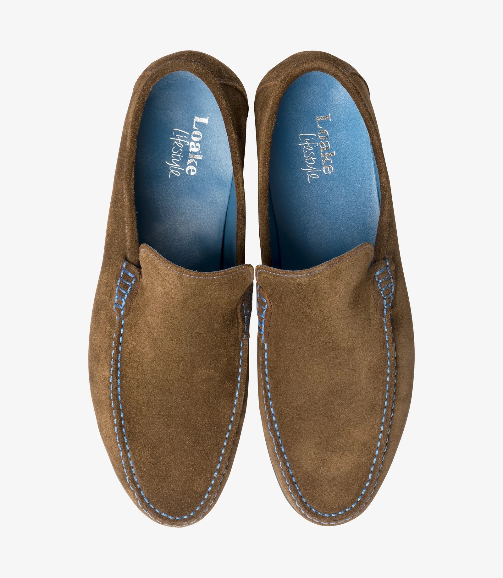 Loake Nicholson Polo Suede Loafers | Men's Luxury Suede Loafers Top View