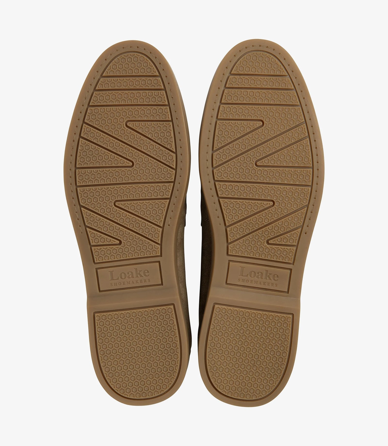 Loake Lucca Flint Suede Penny Loafers | Men's Smart Casual Shoes Sole View