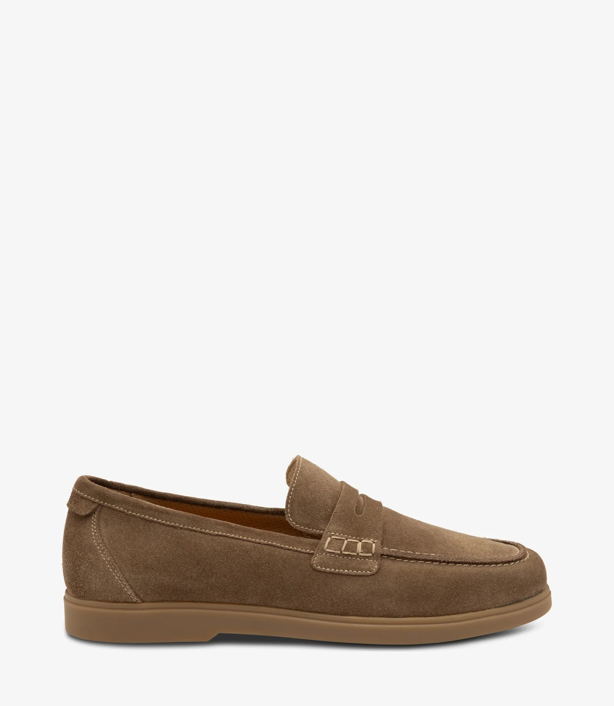 Loake Lucca Flint Suede Penny Loafers | Men's Smart Casual Shoes