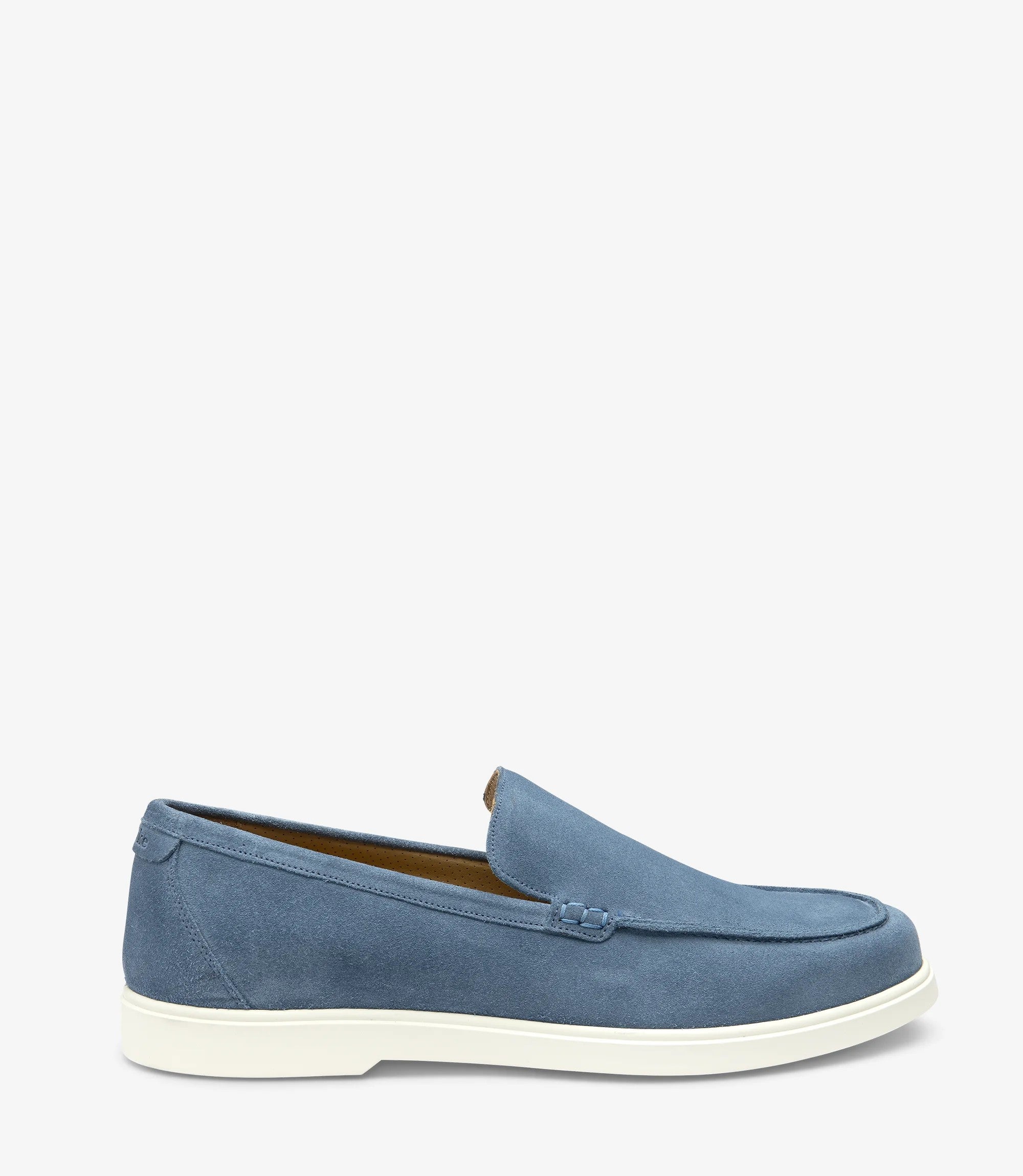 Loake Tuscany Light Blue Suede Loafers Side View