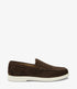 Loake Tuscany Chocolate Brown Suede Loafers Side View