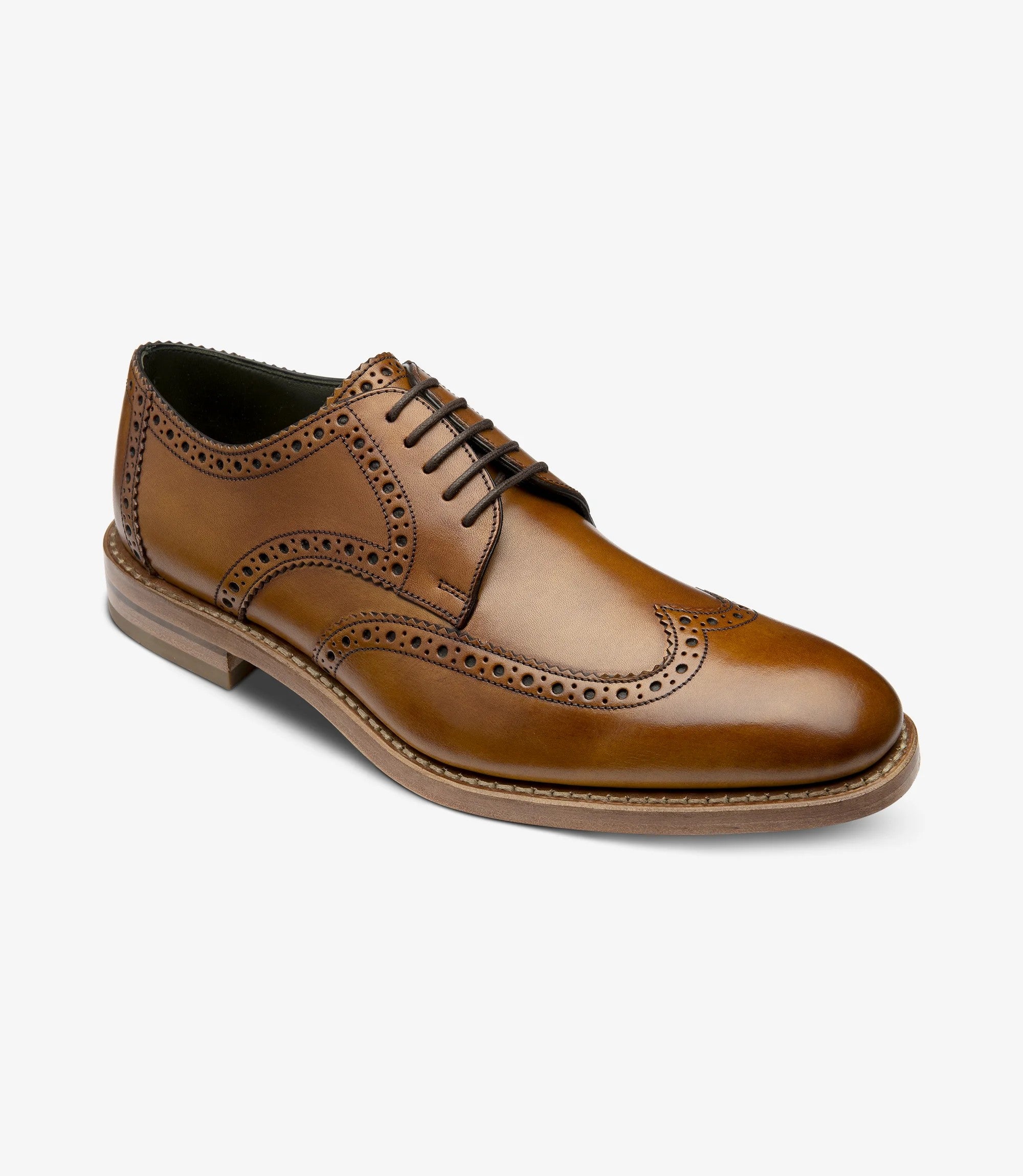 Loake Rankin Tan Leather Brogue Shoes | Men's Business Shoes