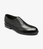 Loake Hepworth Black Leather Brogue Shoes | Men's Formal Shoes