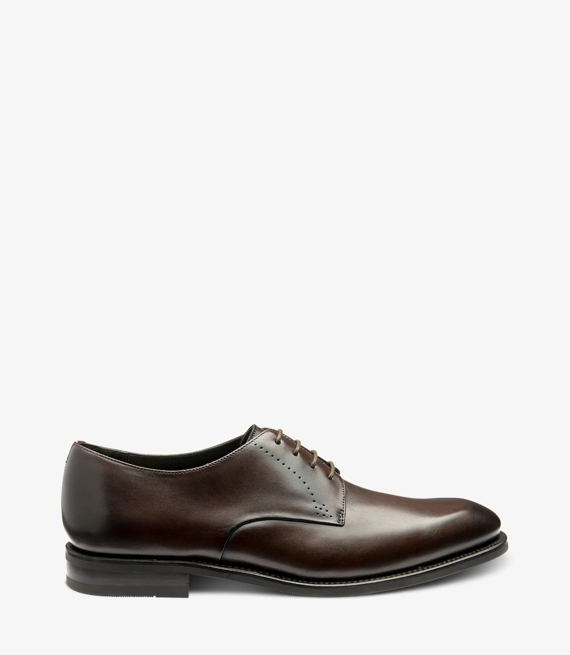 Loake Gosling Dark Brown Patina Brogue Shoes | Men's Leather Shoes