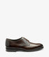 Loake Gosling Dark Brown Patina Brogue Shoes | Men's Leather Shoes
