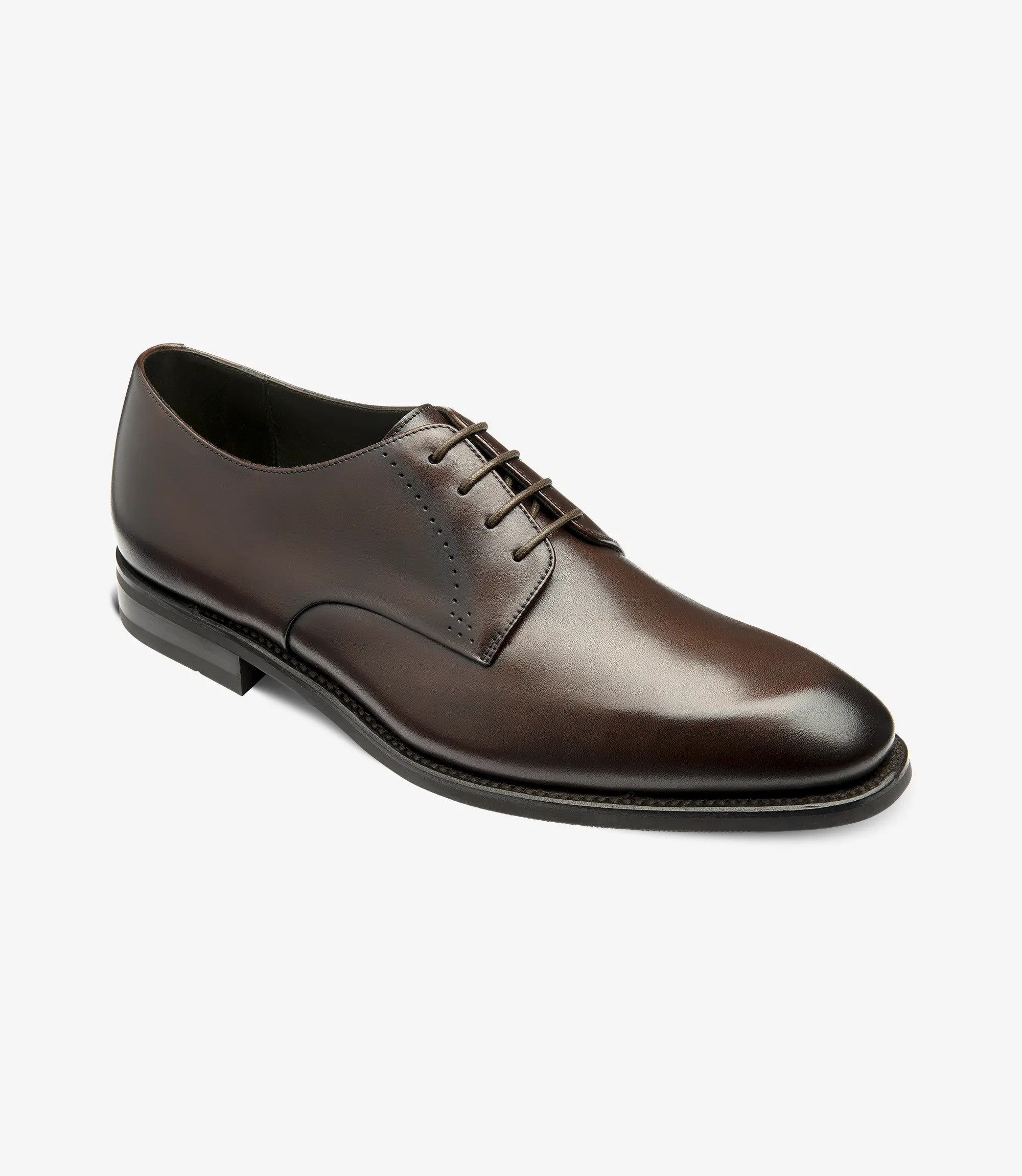 Loake Gosling Dark Brown Patina Brogue Shoes | Men's Leather Shoes