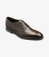 Loake Gosling Dark Brown Patina Brogue Shoes | Men's Leather Shoes