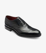 Loake Kerridge Black Oxford Brogue Shoes | Shadow Sole