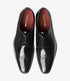Loake Clint Black Wing Brogue Derby Shoes | Polished Leather