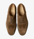 Loake 302 Dark Brown Suede Brogue Shoes | Goodyear Welted
