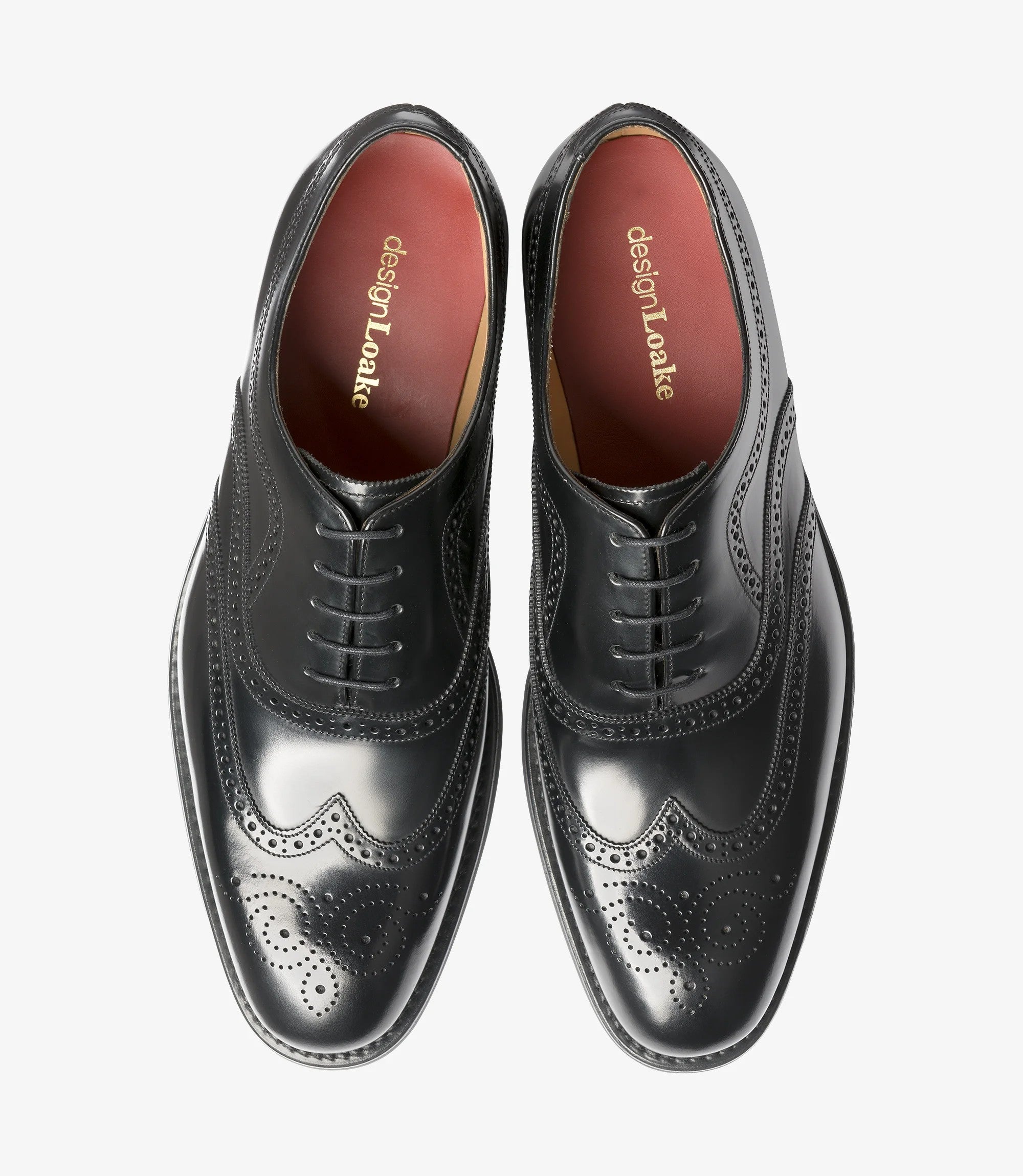 Loake Bloomsbury Black Brogue Shoes | Men's Business Shoes
