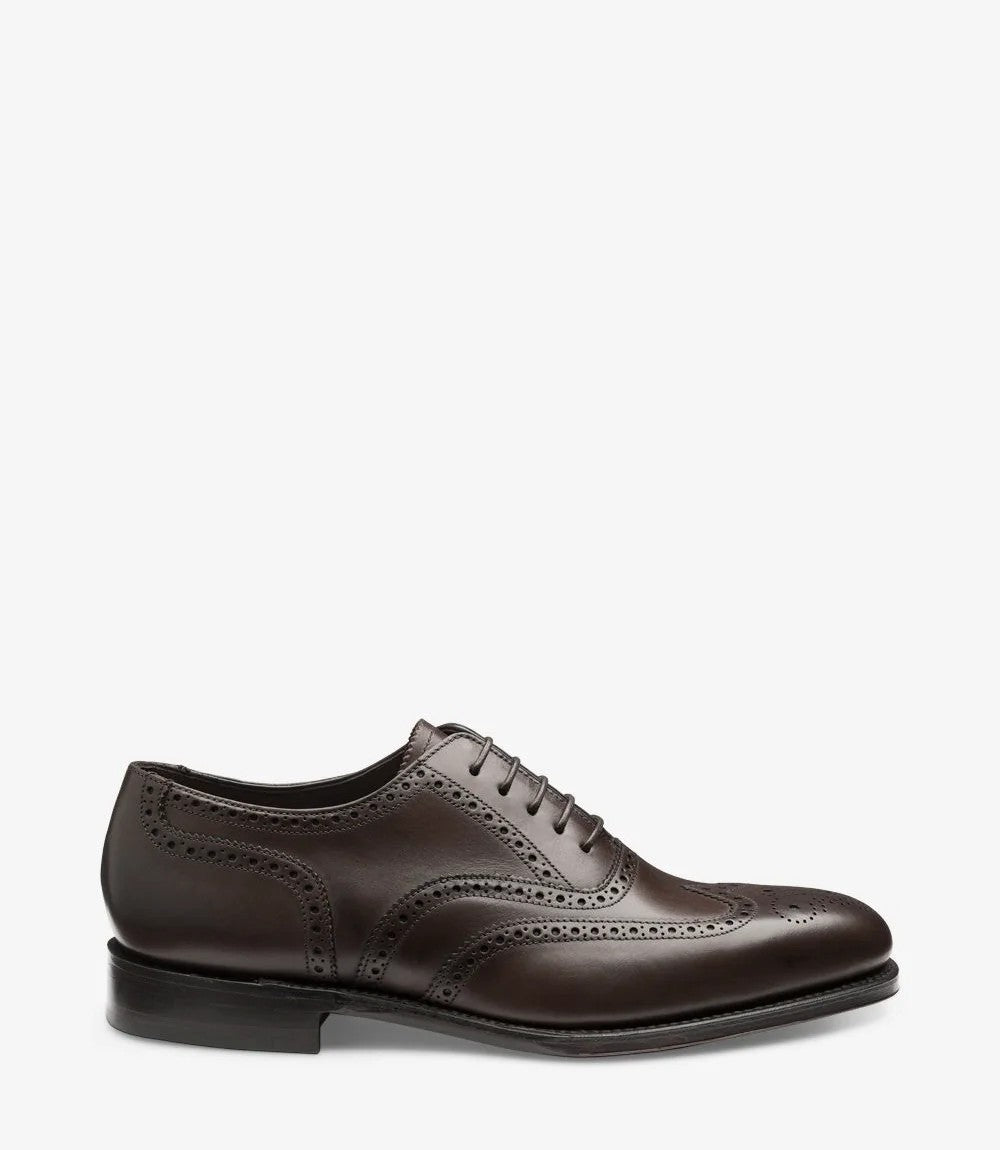 Loake 6018 Dark Brown Brogue Shoes | Classic English Style