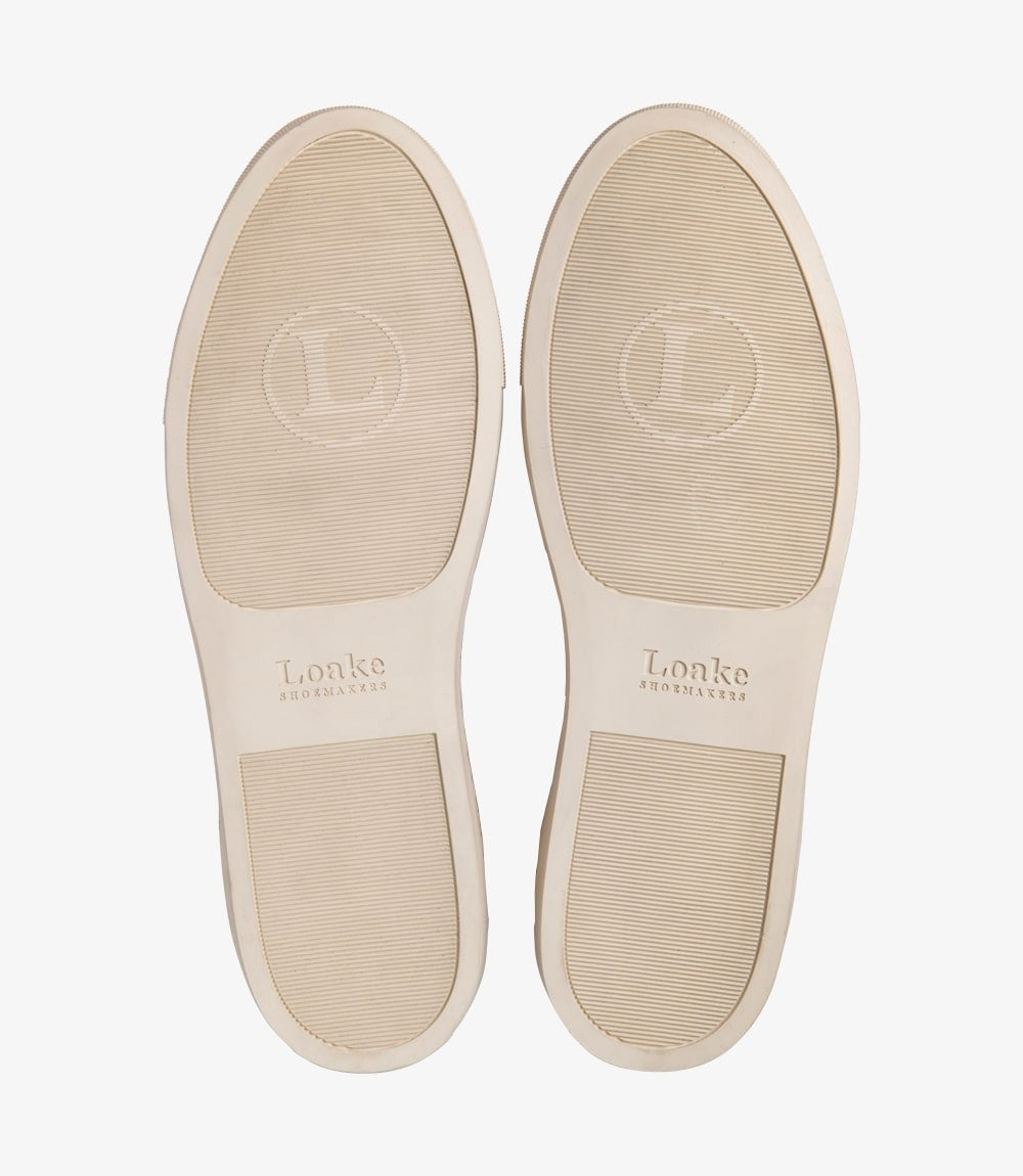 Loake Dash Chestnut Brown Leather Sneakers Sole Detail