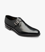Loake Medway Black Single Monk Strap Shoes