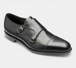 Loake Cannon Black Double Monk Strap Shoes
