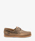 Loake Lymington Brown Oiled Nubuck Boat Shoes Side View