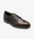 Loake Fernsby Dark Brown Waxy Leather Derby Shoes