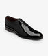 Loake Regal Black Patent Wholecut Oxford Shoes Front View