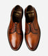 Loake Leyburn Mahogany Grain Leather Oxford Shoes Top View