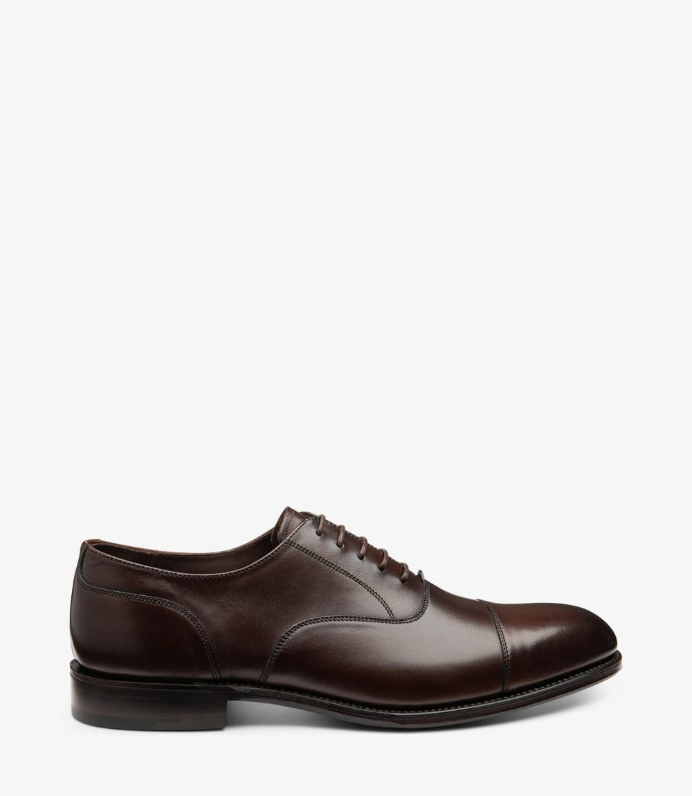 Loake Stonegate Scorched Walnut Oxford Shoes Side View