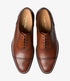 Loake Strand Mahogany Semi Brogue Oxford Shoes | Made in England