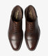 Loake Fleet Dark Brown Semi Brogue Oxford Shoes | Made in England