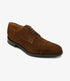 Loake Eldon Brown Suede Semi Brogue Shoes | Goodyear Welted Footwear
